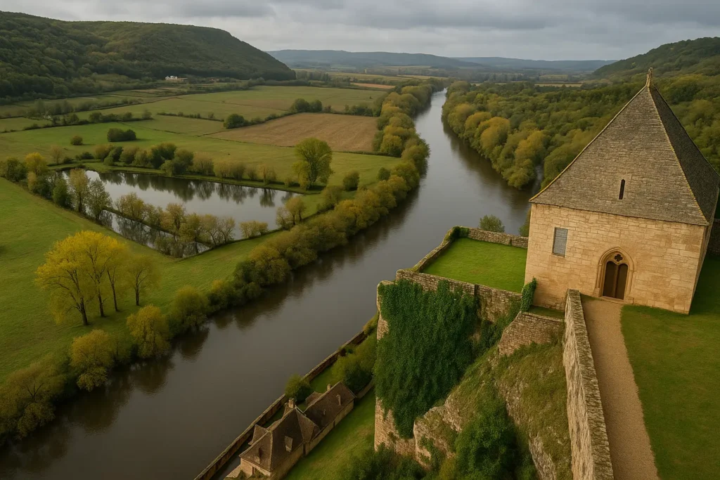 Dordogne River seen from above