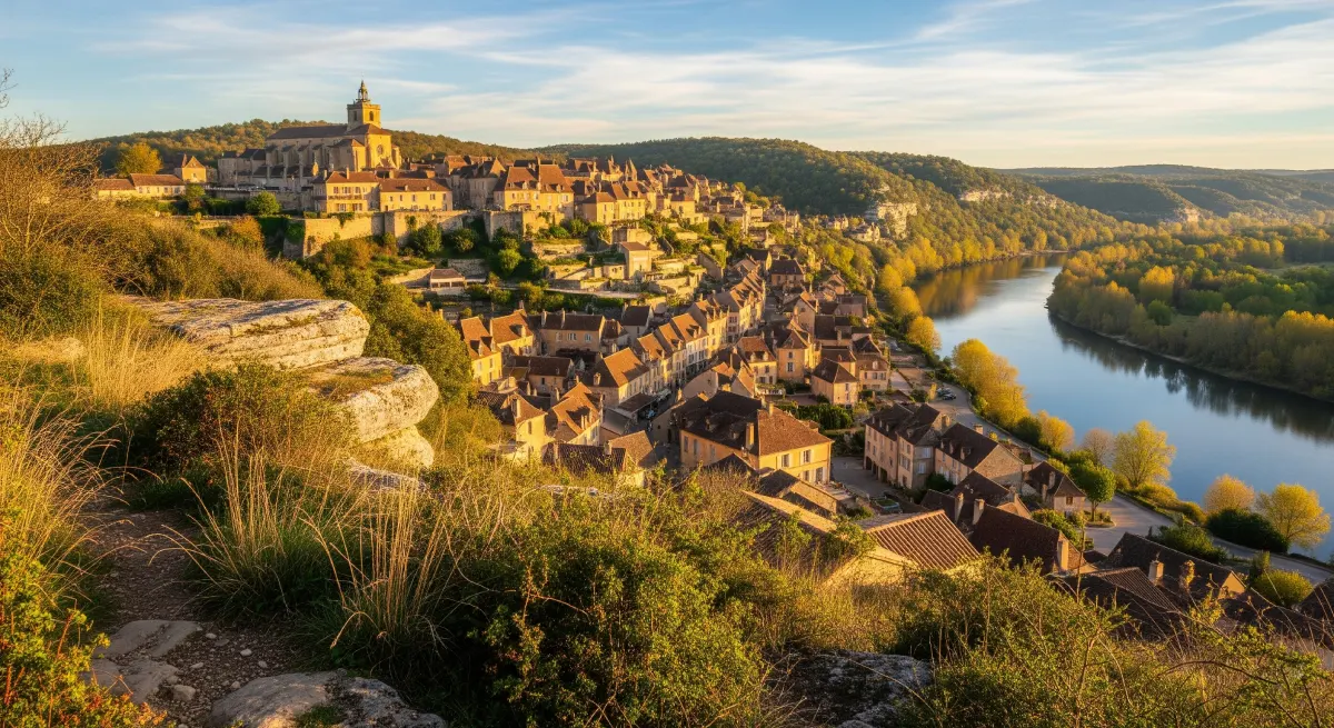 A Panoramic View Of Domme