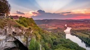 Sunset in Domme Village, Dordogne, France - La Perle de Domme