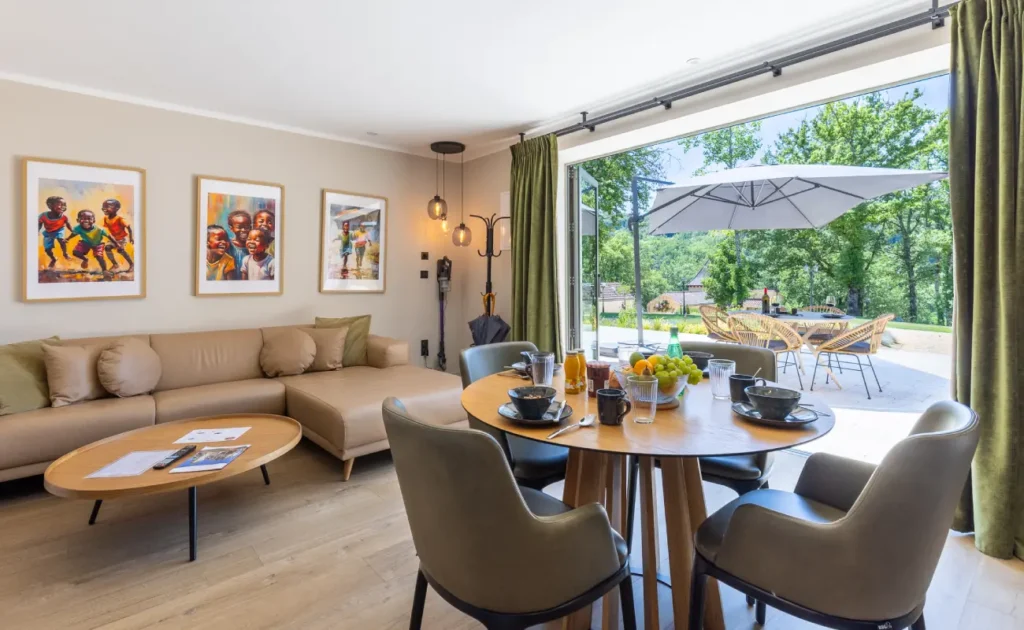 living room terrace la perle de domme