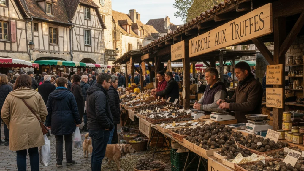 Winter Market in Dordogne